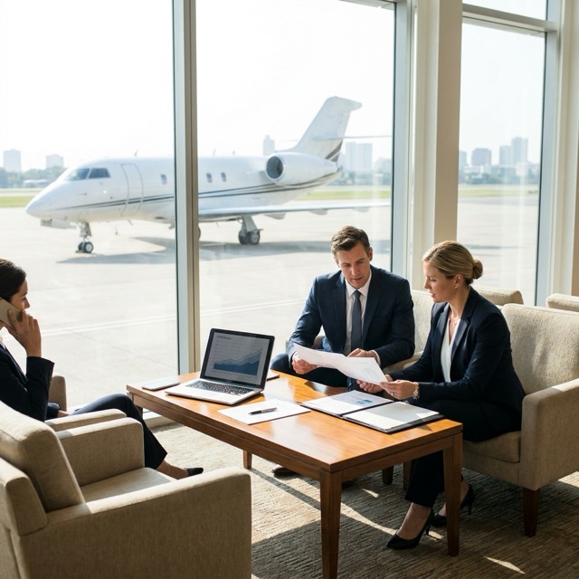 private jet business travel New Jersey - executive charter benefits and ROI