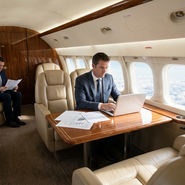corporate jet charter New Jersey - productivity and time savings analysis