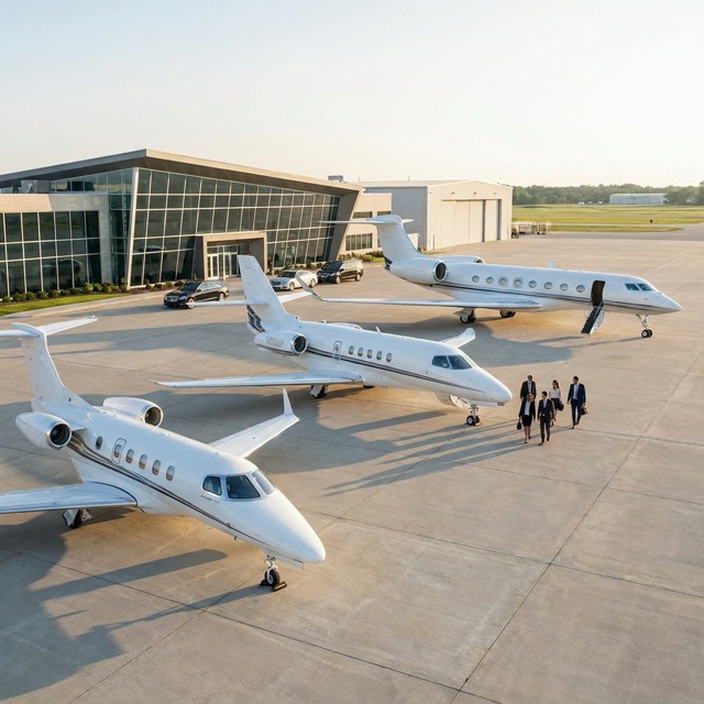 private jet group charter Florida - aircraft options by passenger count